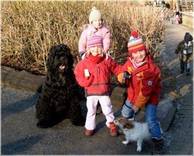 Bobik, Felicitas, Madita, Luca und Jana