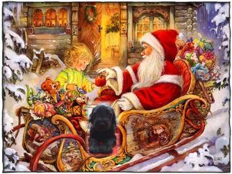 Weihnachtsgr��e von Evita-Zoja vom Zarenhof, 5 Wochen alt